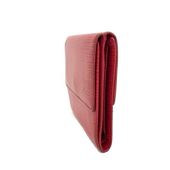 Louis Vuitton Red Epi Porte Feiulle Elise Leather Trifold Wallet - Picture 11 of 12